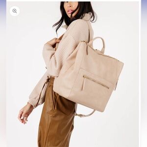 Fawn Nordstrom Square Diaper Backpack - Beige